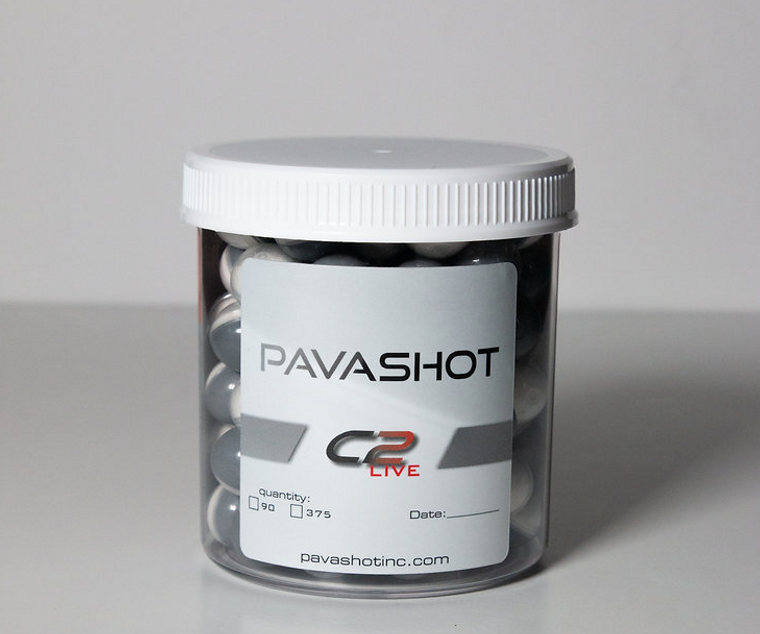 Pavashot .68 Caliber Pavaballs 2% Capsaicin Less Lethal Rounds