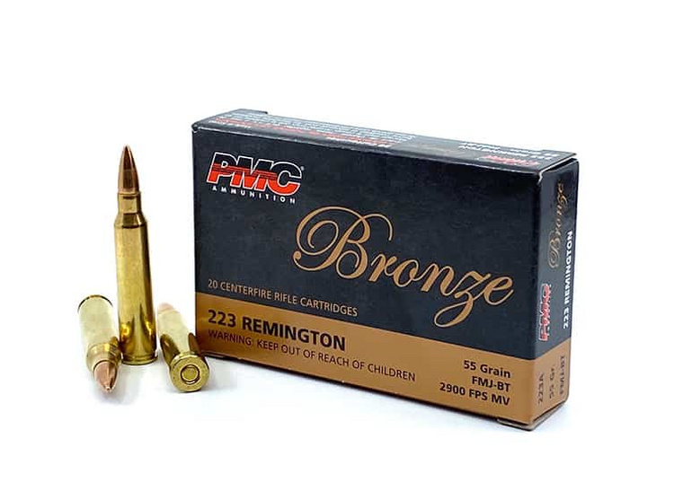 PMC Bronze .223 Remington Ammo 55-Grain Full Metal Jacket | Case of 1000 Rounds