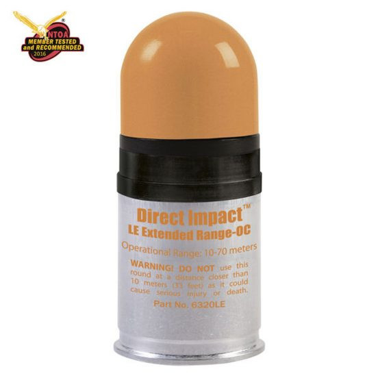 DefTec 6320LE 40mm Direct Impact OC Crushable Foam Round | Extended Range