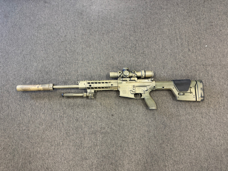 SIG 716 762x51mm Semi-Auto Rifle w/ Trijicon Scope & SureFire Suppressor