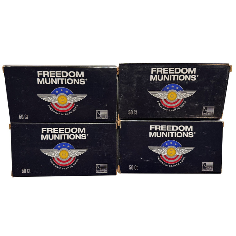 Freedom Munitions .380 Ammo 100 Gr Round Nose Flat Point (RNFP)  - Box of 50 Rounds