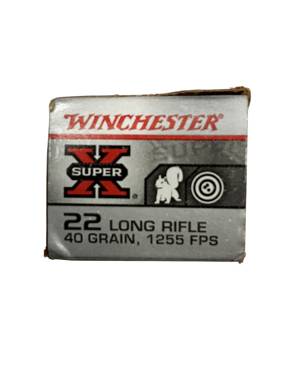 Winchester Super-X .22 LR 40 Grain Copper-Plated LRN 1255 FPS – X22LR (50 Rounds)