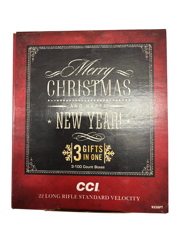 CCI .22 LR Standard Velocity 40 Grain LRN Target – 932GFT Christmas Pack (300 Rounds)