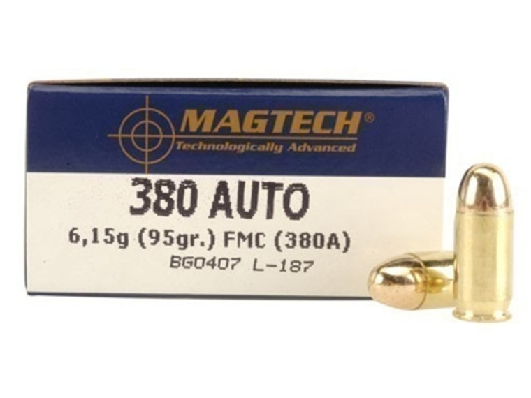 Magtech .380 ACP Ammo 95 Grain Full Metal Jacket