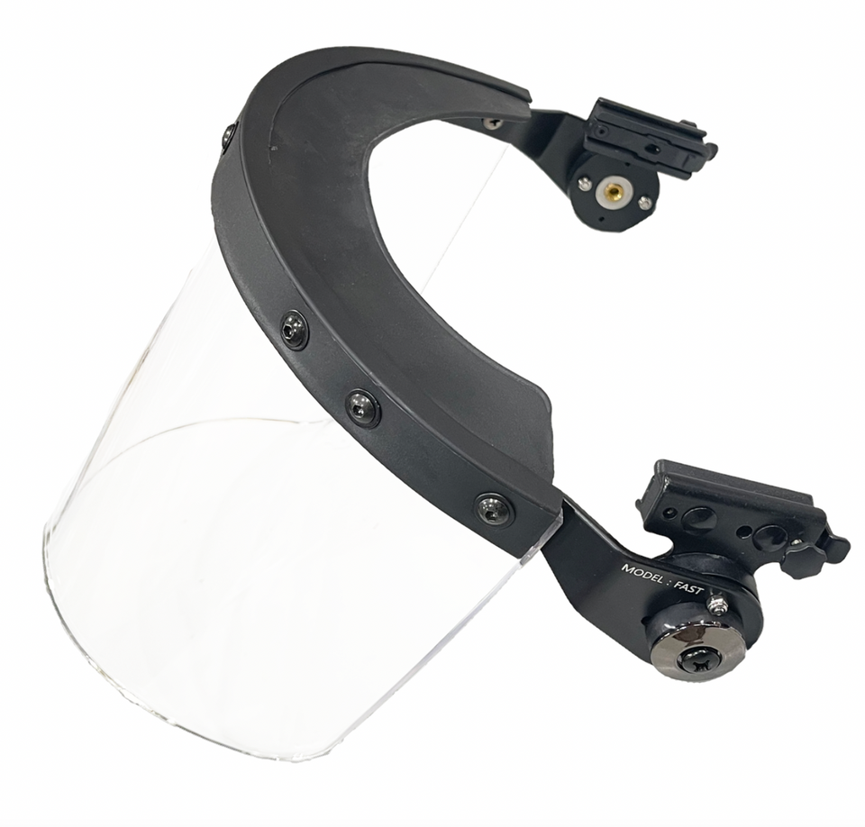 Battle Steel Rail Mounted Tactical Face Shield