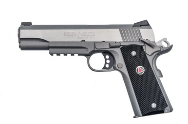 WA COLT DELTA ELITE グリップ 1911 Pearl Laser Engraved Delta Elite Medallion Gold Cup 10mm