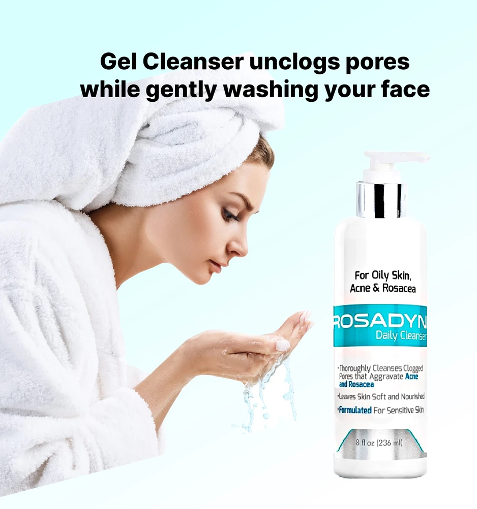 Rosadyn Gel Cleanser 2-Pack (Normal to Oily Skin)  - Antibacterial and Skin Strengthening