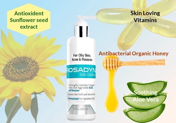Rosadyn Gel Cleanser 2-Pack (Normal to Oily Skin)  - Antibacterial and Skin Strengthening
