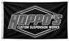 Hoppos Signature Flag (Black & Grey)