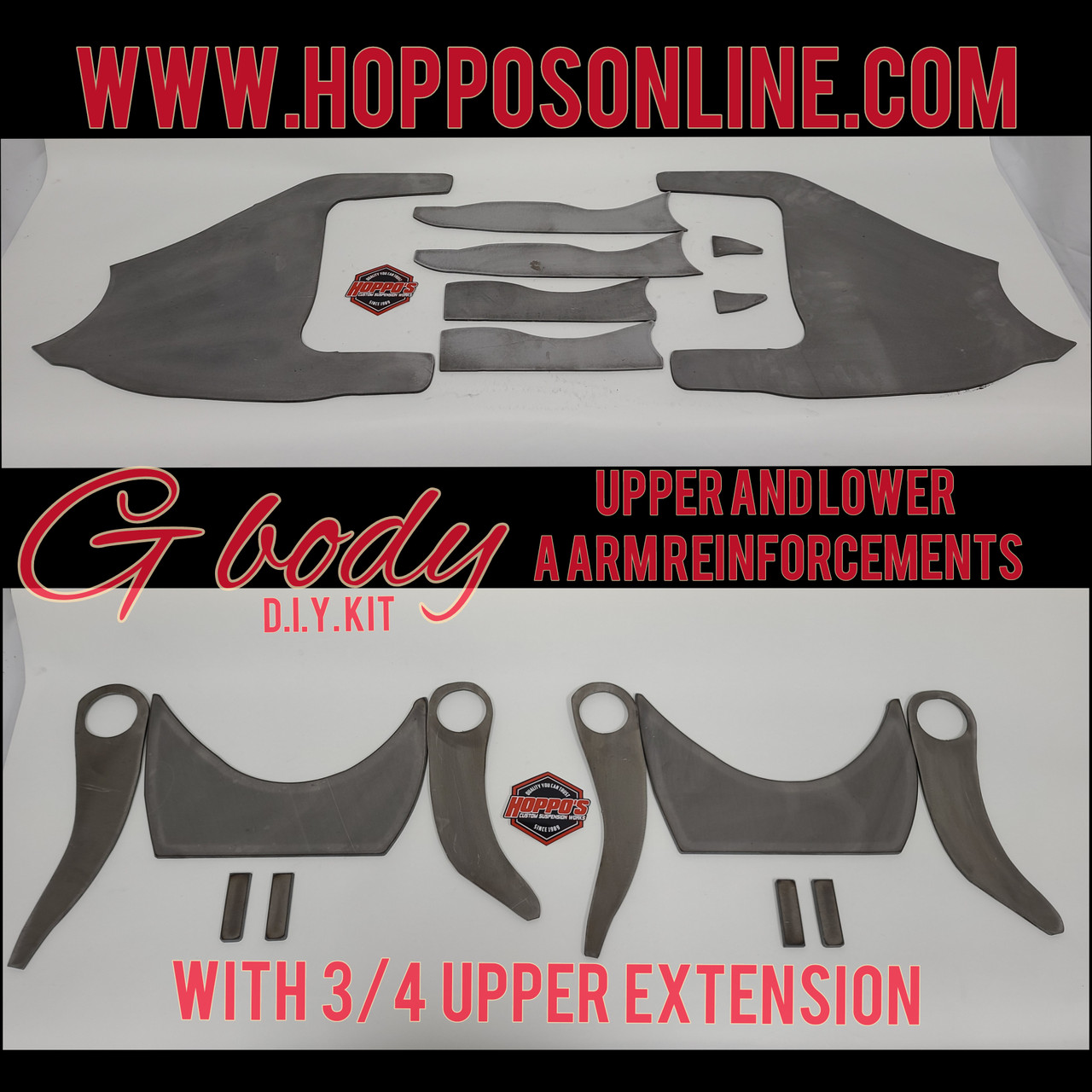 G body Front upper and lower A arm reinforcement kit 82-86 - Hoppo's Custom  Suspension Works - Hoppo's Custom Suspension Works