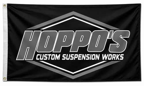 Hoppos Signature Flag (Black & Grey)