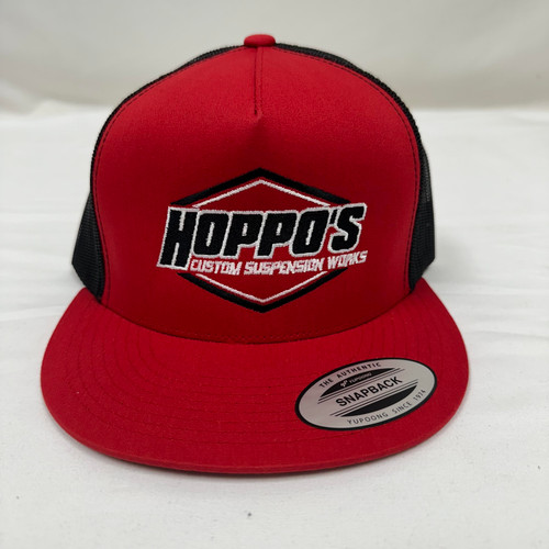Red/ Black logo Hoppos snap back