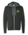 [SOLD OUT] Adult Full Zip Hoodie - Dark Gray with Green Logo