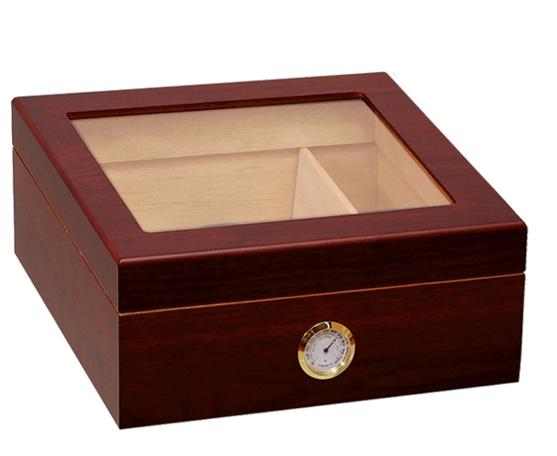 Humidor - Chalet Cherry Glasstop 25 Count