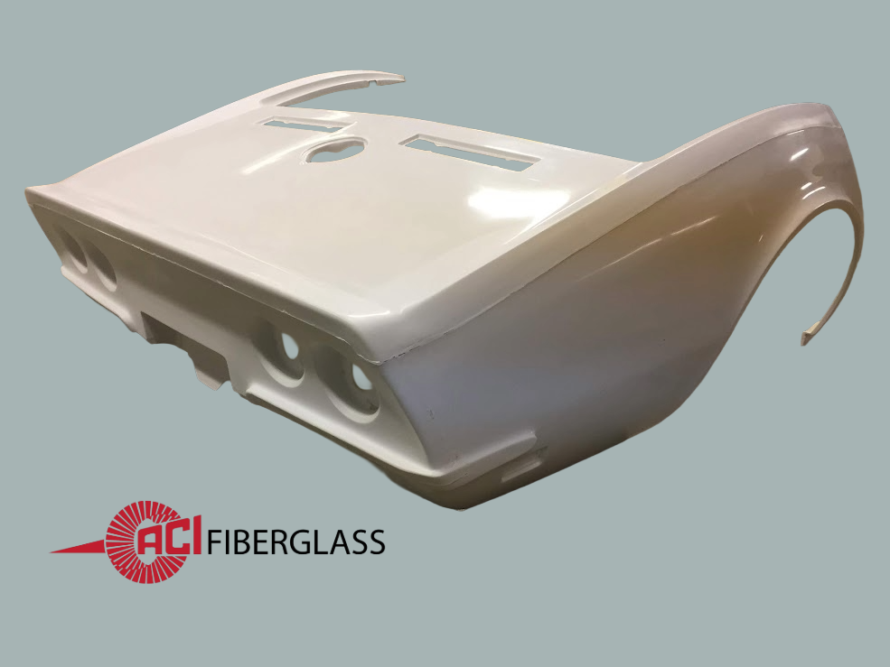 C3 - 1968-1969 REAR END, (1PC) DOOR TO DOOR (Convertible)