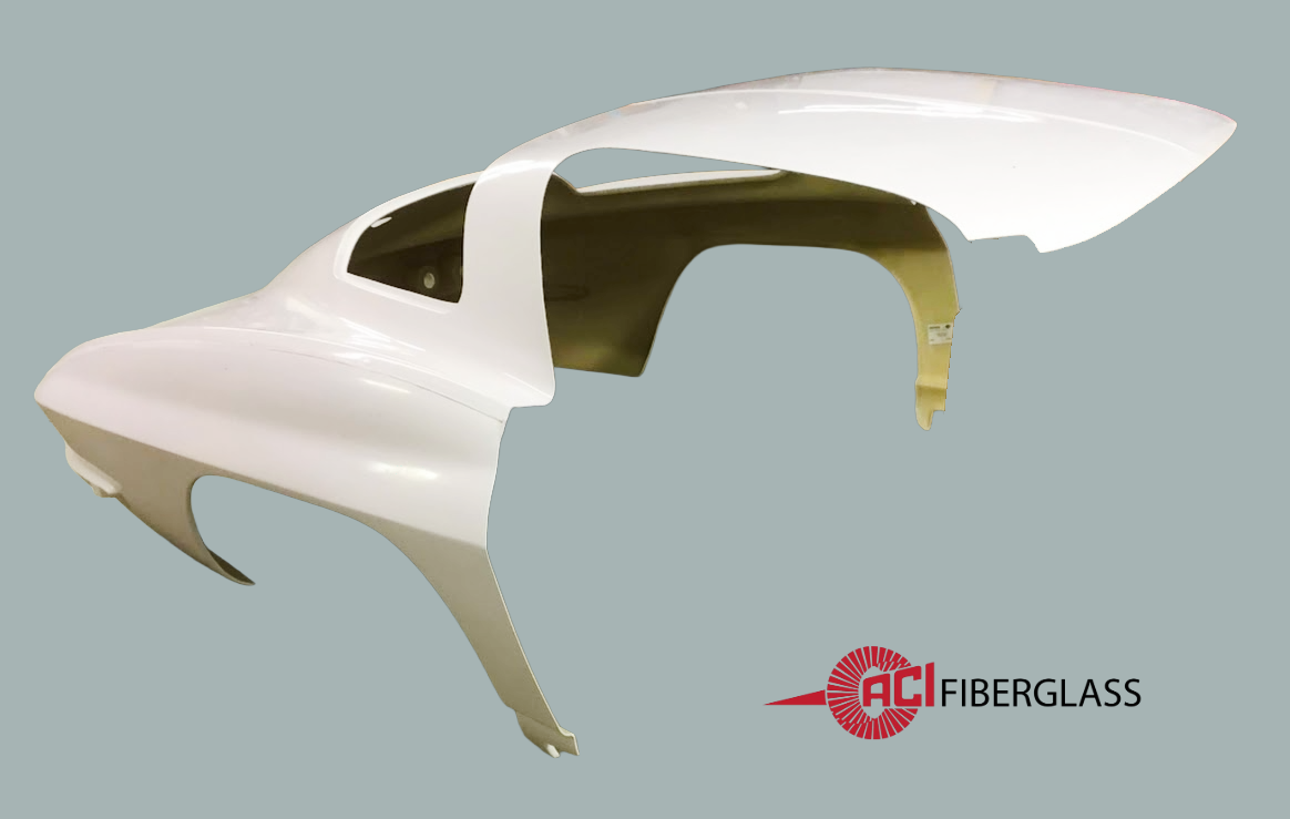 C2 - 1963-1966 REAR END, (1PC) DOOR TO DOOR W/ROOF COUPE