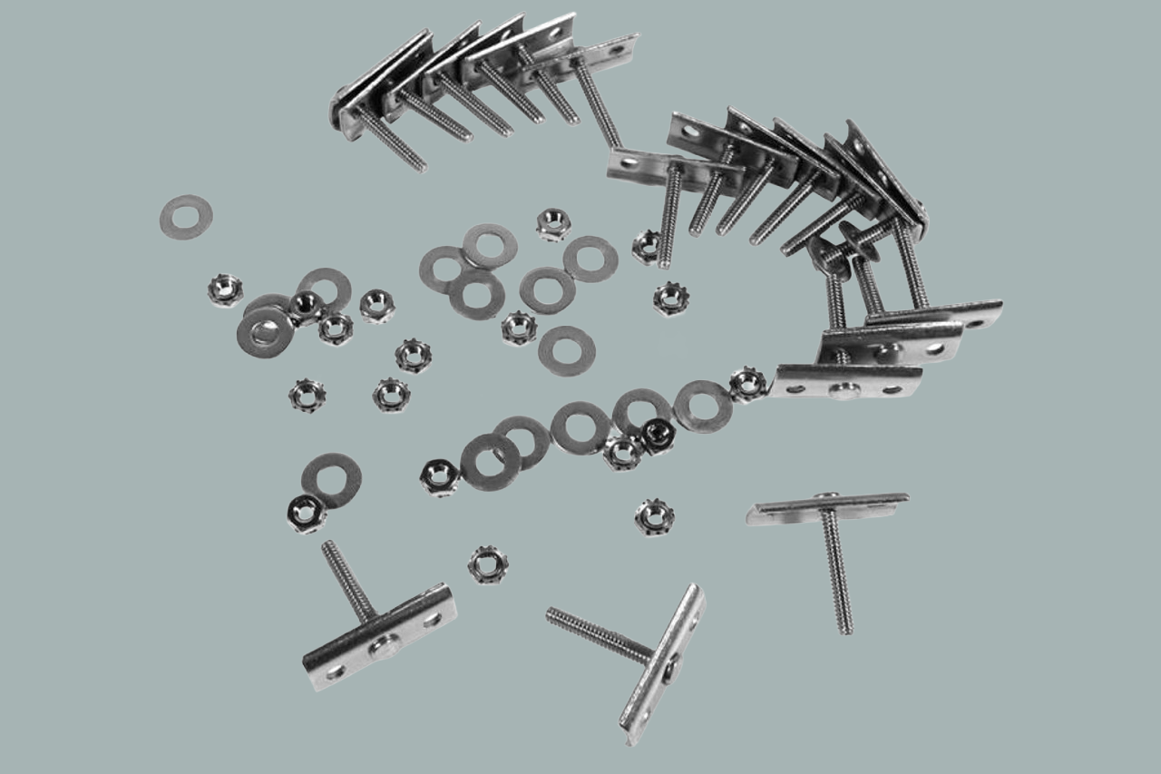 C3 - 1973-1982 Chevrolet Corvette Bumper Retainers. Front/Rear Stainless Steel 18 Piece