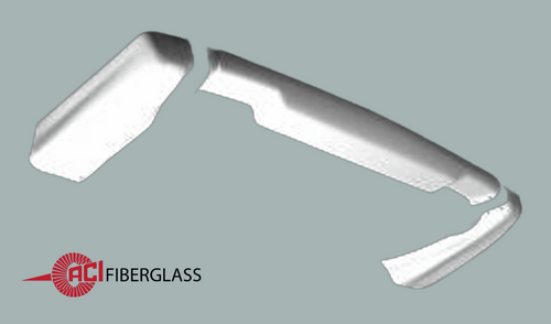 C4 - 1984-1990 WRAP, REAR MOTOR SPORT STYLE 3 PC