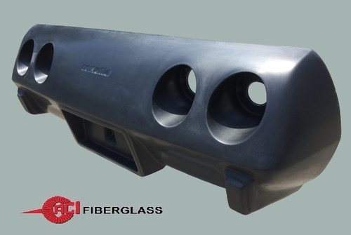 C3 - 1976 (EARLY) REAR BUMPER, STOCK (WITH DEPRESSION FOR EMBLEM)  TRUFLEX