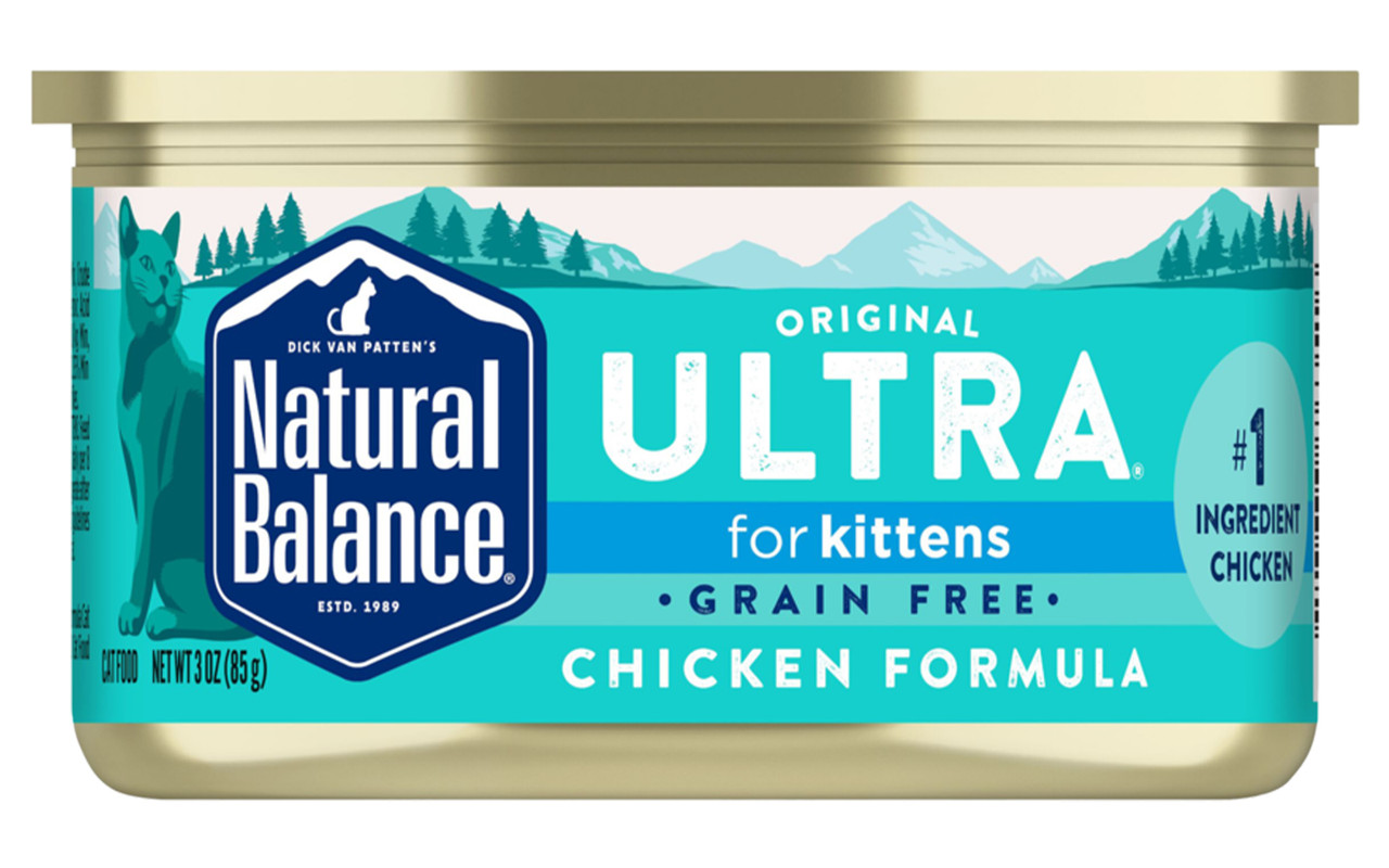 Natural Balance Ultra Premium GrainFree Chicken Formula Canned Kitten
