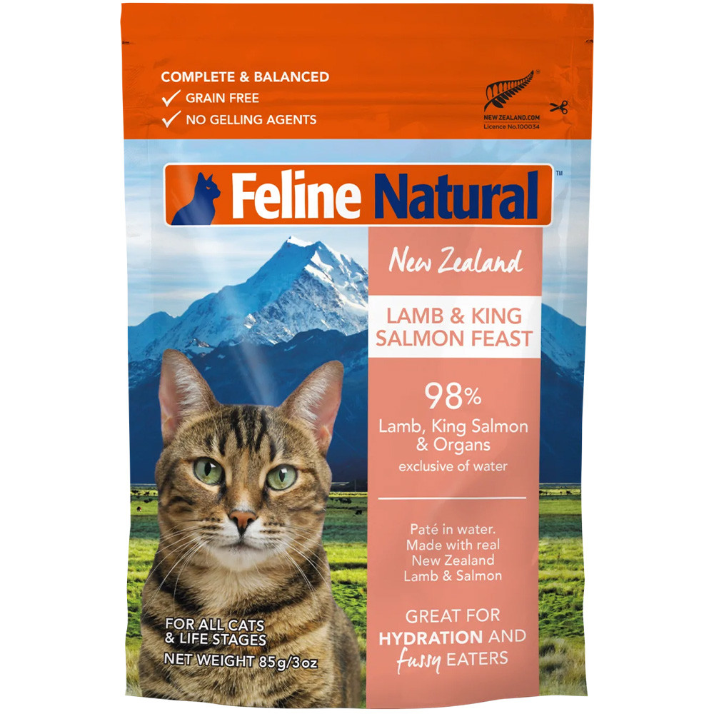 Feline Natural Grain Free Lamb & Salmon Feast Cat Food, 3 oz