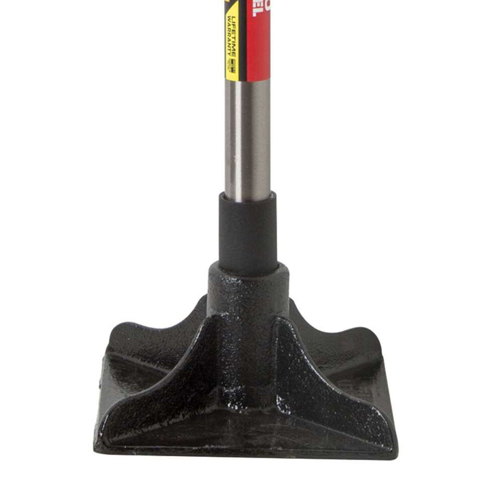 Truper Tru Pro 8"x8" Steel Tamper with 48" Steel Handle