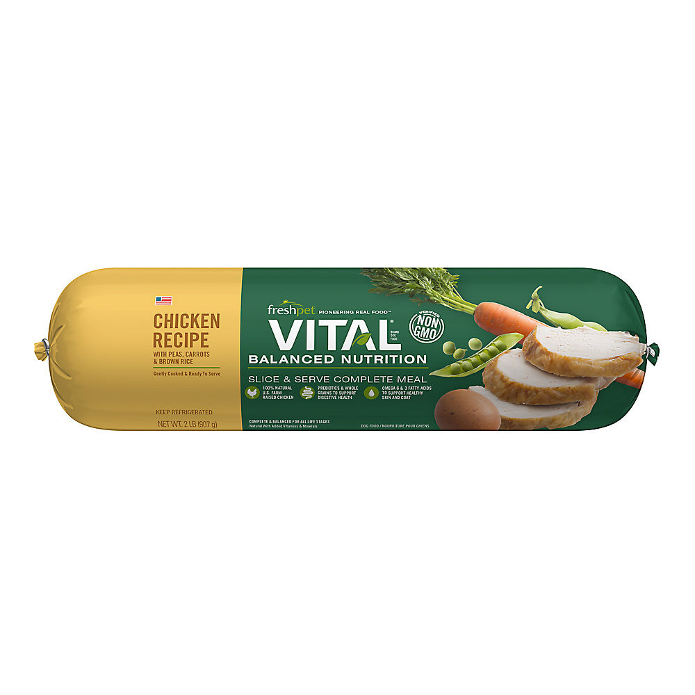 Freshpet Vital Balanced Nutrition Chicken, Vegetables & Rice Dog Food
