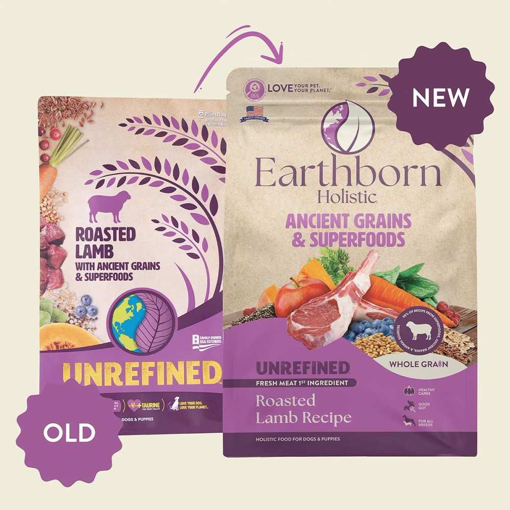 Earthborn Holistic Unrefined Roasted Lamb Recipe with Ancient Grains