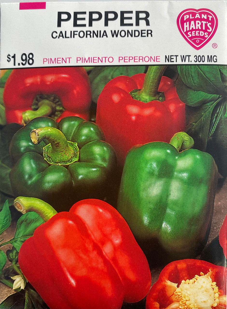 Hart’s Pepper Seeds, California Wonder Smithland