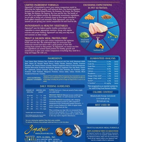 Zignature Trout & Salmon Meal Limited Ingredient Formula GrainFree Dry