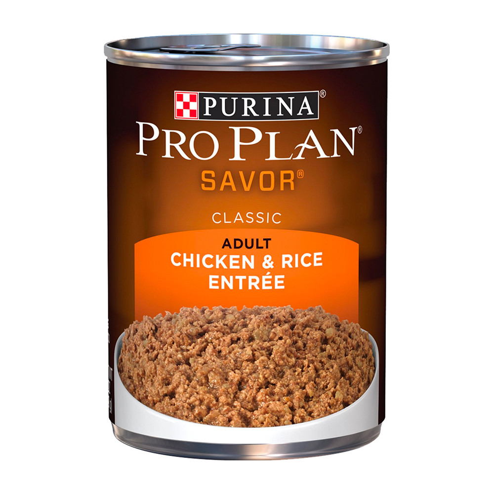 Purina Pro Plan Savor Adult Classic Chicken & Rice Entree Canned Dog