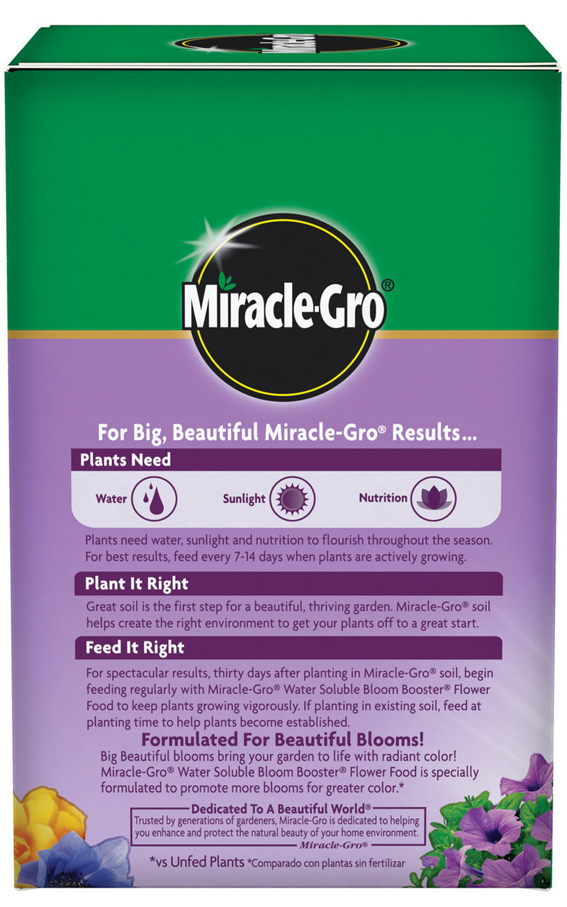 MiracleGro Water Soluble Bloom Booster Flower Food, 1 lb