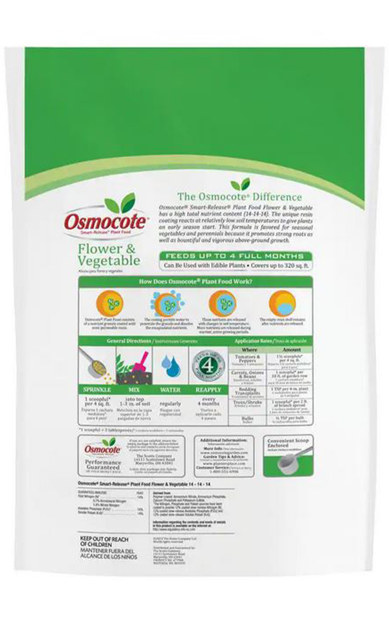 Osmocote SmartRelease Flower and Vegetable Plant Food, 8 lb