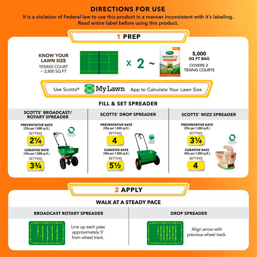 Scotts Disease Ex Fungicide for Lawns 5,000 Square Feet