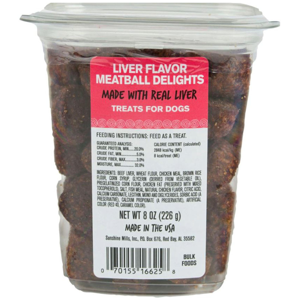Triumph Meatball Delights Beef Liver Flavor Dog Treats, 8 oz