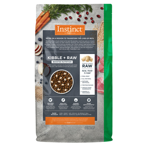 Instinct Raw Boost Whole Grain Lamb & Oatmeal Dry Dog Food, 20 lb