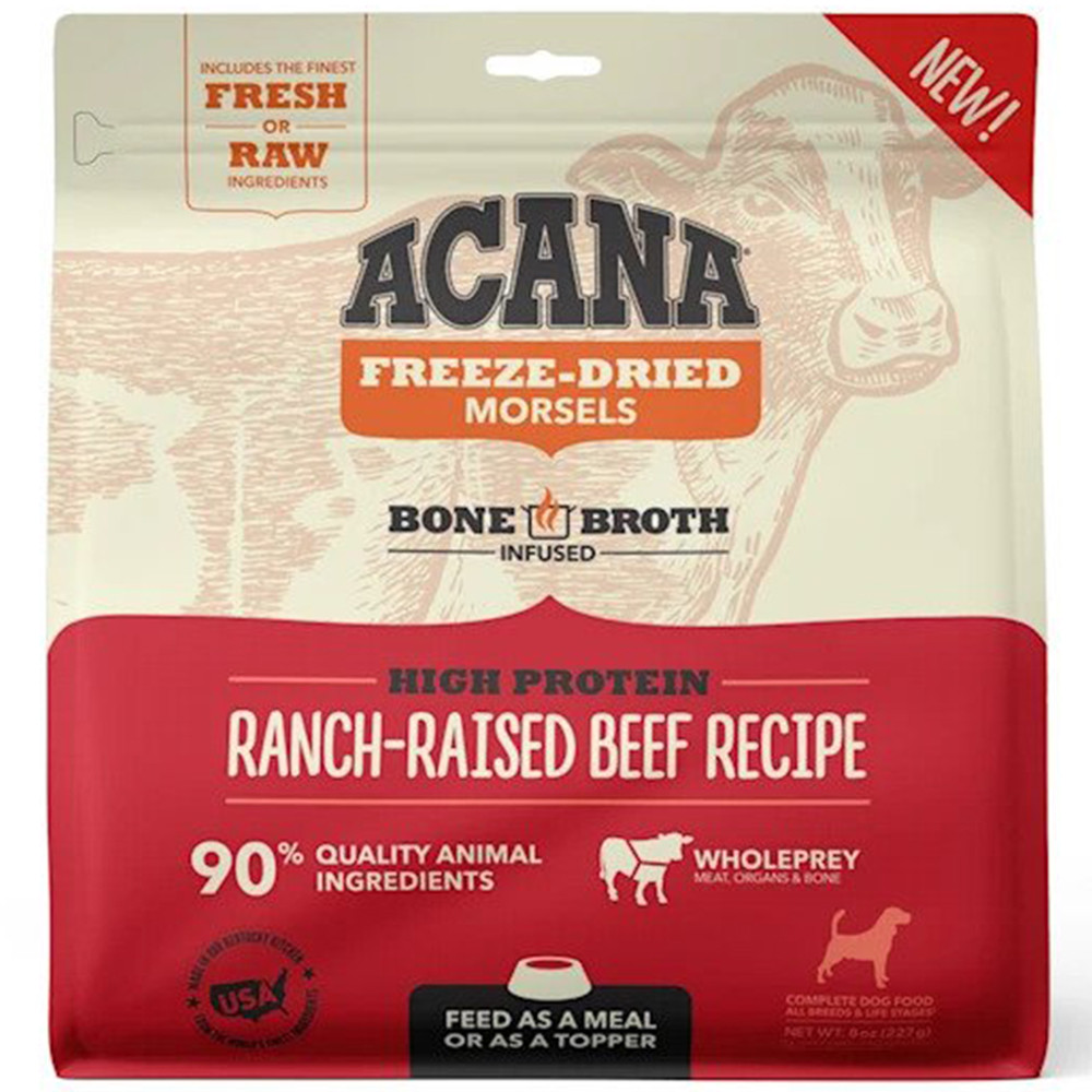 ACANA FreezeDried Morsels, RanchRaised Beef Recipe High Protein Dog