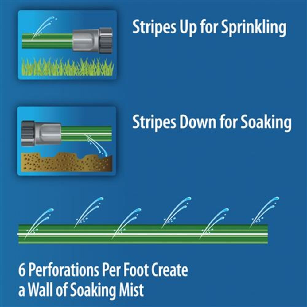 Element Sprinkler+ Sprinkler and Soaker Hose Combination, 25 ft