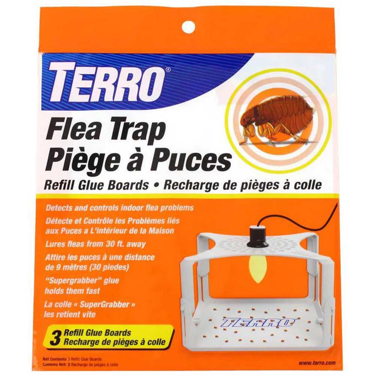 TERRO Wasp & Fly Trap Plus Fruit Fly Refill - 3 Pack 