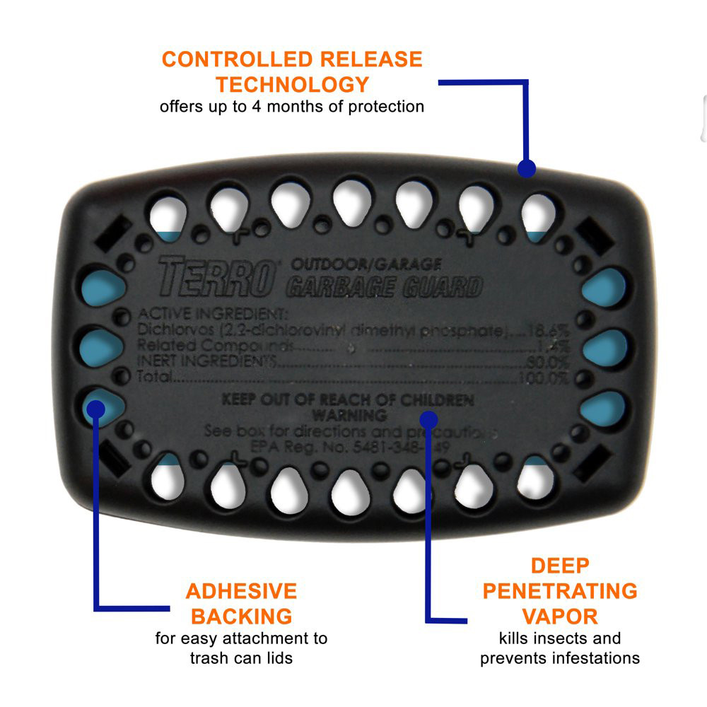 TERRO Garbage Guard Outdoor Trash Can Insect Killer