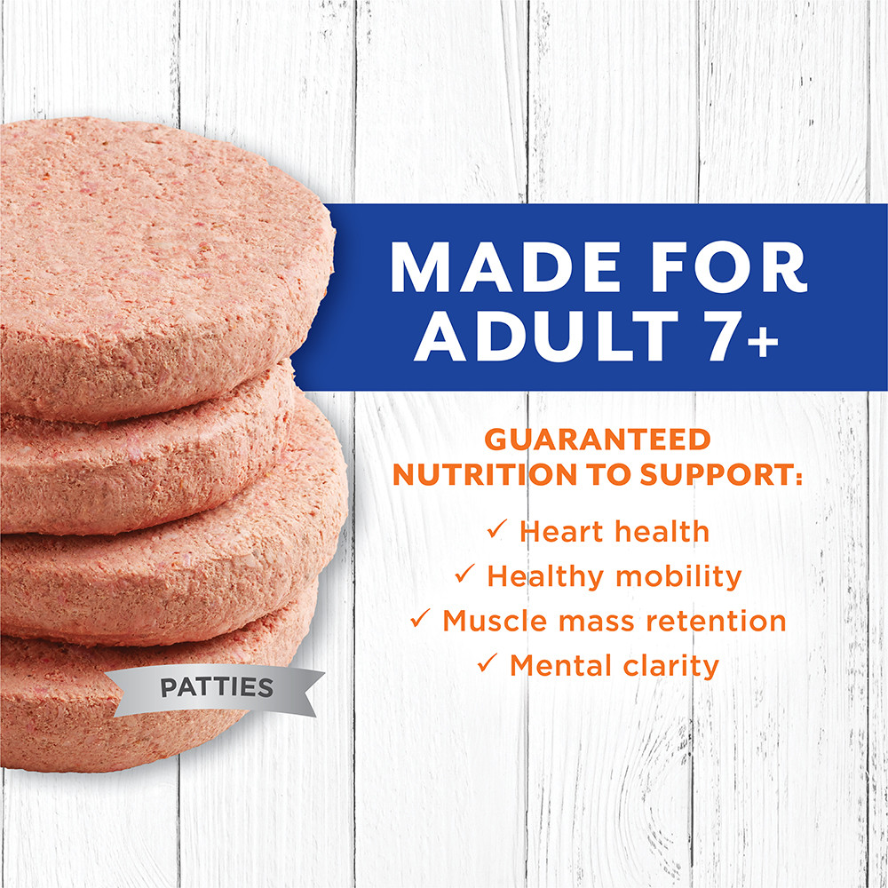 Instinct Raw Longevity Frozen Patties CageFree Chicken 7+ Dog Food, 4 lb