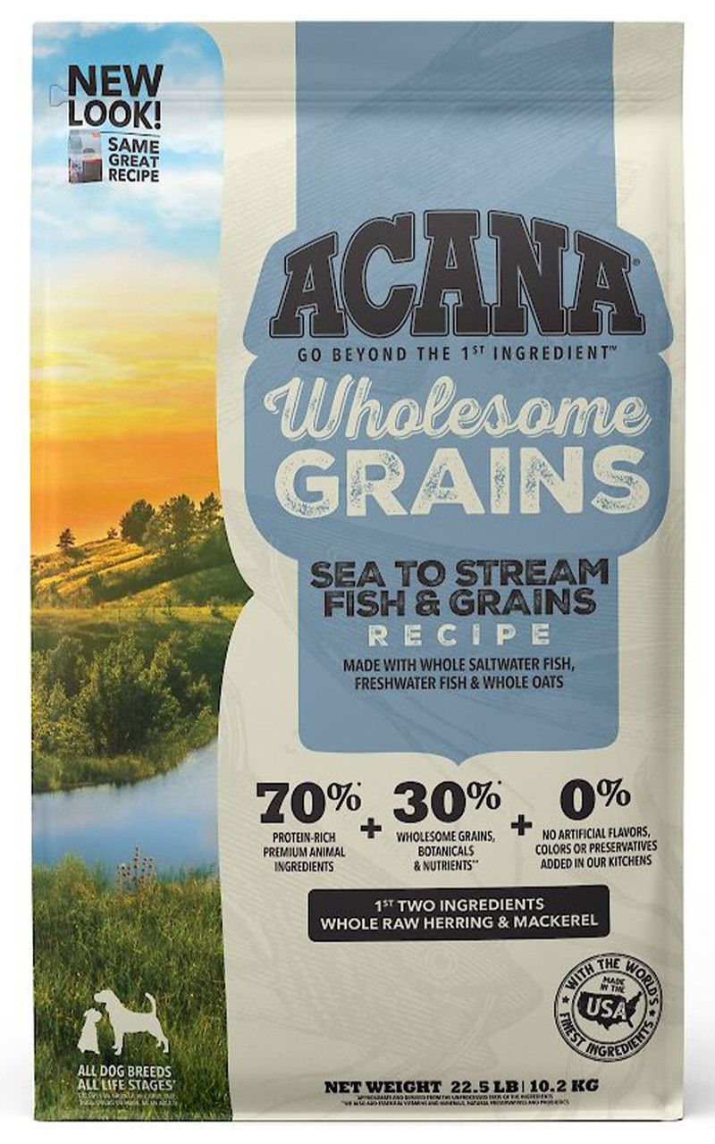 ACANA Sea to Stream Recipe + Wholesome Grains GlutenFree Dry Dog Food
