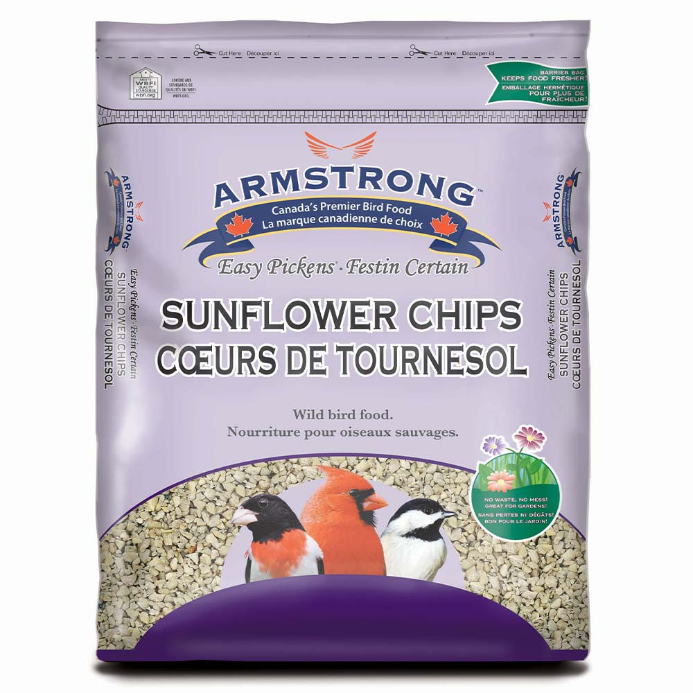 Armstrong Sunflower Chips Wild Bird Seed, 20 lb