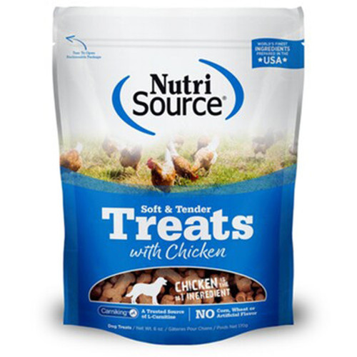 NutriSource Soft & Tender Chicken Treats for Dogs, 6 oz