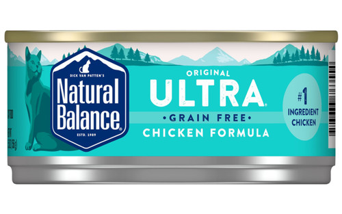 Natural Balance Ultra Premium Grain-Free Chicken & Chicken Liver Formula Canned Cat Food, 3 oz