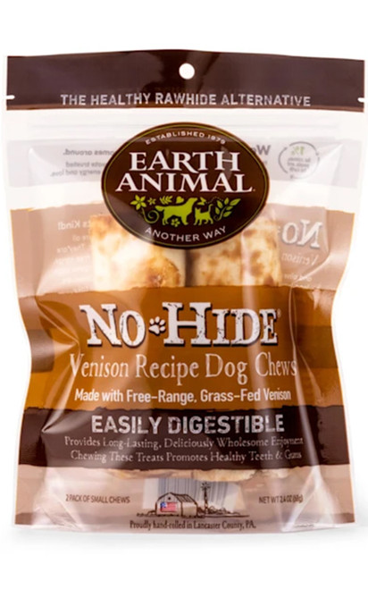 Earth Animal No-Hide Small Venison Chew, 2 Pack