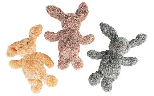 Spot Assorted Cuddle Bunnies Squeaky Plush Dog Toy