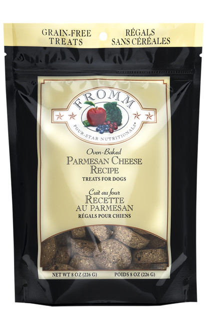Fromm Four-Star Oven Baked Parmesan Cheese Dog Treats, 8 oz