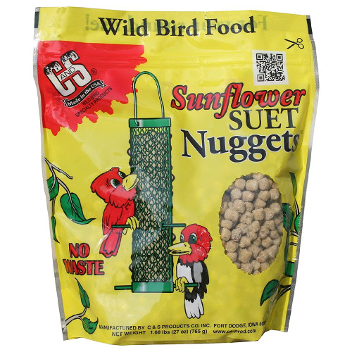 C&S Sunflower Suet Nuggets, 27 oz