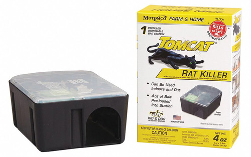 Tomcat Rat Killer Disposable Kid- and Dog-Resistant Bait Station, 4 oz